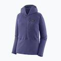 Damen Softshelljacke Patagonia R1 Hybrid Pullover Hoody Sonnenwende lila 3