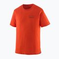 Herren Patagonia Cap Cool Merino Blend Graphic Shirt fitz roy strata/pollinator orange
