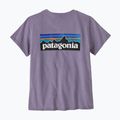 Damen Patagonia P-6 Logo Responsibili-Tee Beton lila T-shirt 2