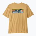 Herren Patagonia Boardshort Logo Tasche Responsibili bienenwachsfarbenes T-shirt 2