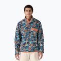 Herren Patagonia LW Synch Snap-T P/O Schwalbenschwanz geo/still blau Trekking Sweatshirt