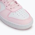 Nike Court Borough Low Recraft weiß/rosa Schaumstoffschuhe 7