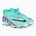 Kinder Fußballschuhe Nike Jr Zoom Mercurial Superfly 9 Academy FG/MG hyper türkis/schwarz/weiß/fuchsia Traum 4