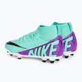 Kinder Fußballschuhe Nike Jr Mercurial Superfly 9 Club FG/MG hyper türkis/schwarz/weiß/fuchsia Traum 3