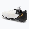 Nike Phantom GX II Academy FG/MG Junior Kinder-Fußballschuhe weiß/metallic gold coin/schwarz 3