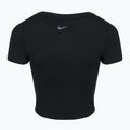Damen Trainings-T-Shirt Nike One Fitted Dri-Fit Cropped Top schwarz 8