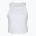 Damen Trainings-T-Shirt Nike One Classic Dri-Fit Cropped Tank weiß 6
