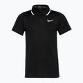 Nike Court Dri-Fit Advantage schwarz/weißes Herren-Tennis-Poloshirt