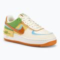 Nike Air Force 1 Shadow Damen Schuhe Kokosnussmilch/Aquarius Blau/Saturn