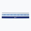 Stirnbänder Nike Mixed Width Headband 3er-Pack light armory blue/university blue/white