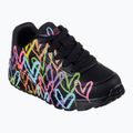 Schuhe Kinder SKECHERS JGoldcrown Uno Lite Spread The Love black/multicolor 8