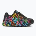 Schuhe Kinder SKECHERS JGoldcrown Uno Lite Spread The Love black/multicolor 2