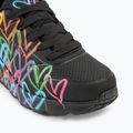 Schuhe Kinder SKECHERS JGoldcrown Uno Lite Spread The Love black/multicolor 7