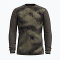 Männer Smartwool Merino 250 Baselayer Crew Boxed thermische Longsleeve nördlichen Wäldern nebligen Kiefern 3