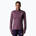 Frauen laufen Sweatshirt The North Face Winter Warm Pro 1/4 Zip Mitternacht lila