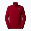 Männer The North Face 100 Gletscher 1/4 Zip Granat rot Sweatshirt