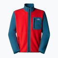 Herren Sweatshirt The North Face Yumiori Full Zip hohes Risiko rot / Stockente blau 5