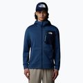 Herren The North Face Mountain Athletics Full Zip Fleece-Sweatshirt schattigen blau / Gipfel navy