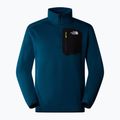 Herren The North Face Crest 1/4 Zip Mitternacht petrol/ schwarz Sweatshirt 4