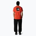 Herren The North Face Box Nse T-Shirt karminrot orange/schwarz 2