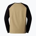 Herren The North Face Heritage khaki Stein/schwarz Longsleeve 2