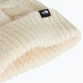 Kinder-Wintermütze The North Face Oh Mega Fur Pom Beanie white Dune 2