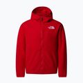 Kinder Sweatshirt The North Face Teen Glacier F/Z Hooded rot