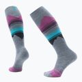 Skisocken Damen Smartwool Ski Targeted Cushion Pattern OTC pewter blue