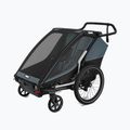 Thule Chariot Cab dunkel schieferfarbener Doppelfahrradanhänger 13