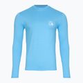 Herren Quiksilver Heritage Heather azurblau schwimmen Longsleeve