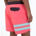 Männer Hurley Phantom Block Party 18" schwimmen Shorts neon pink 3