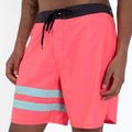 Männer Hurley Phantom Block Party 18" schwimmen Shorts neon pink 4