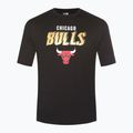 Herren New Era Team Script OS Tee Chicago Bulls schwarz 6