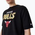 Herren New Era Team Script OS Tee Chicago Bulls schwarz 5