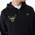 Herren New Era Team Script FZ Hoody Chicago Bulls schwarz 4