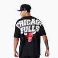 Männer neue Era NBA große Grafik BP OS Tee Chicago Bulls schwarz 3