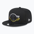 Neue Era Split Logo 9Fifty Los Angeles Lakers Kappe schwarz 2