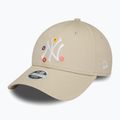 Cap Mütze Damen New Era Flower 9Forty New York Yankees light Beige