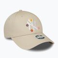 Cap Mütze Damen New Era Flower 9Forty New York Yankees light Beige 3