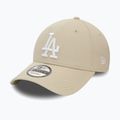 Cap Mütze Herren New Era Side Patch 9Forty Los Angeles Dodgers light Beige 3