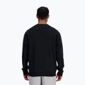 Men's New Balance Stacked Logo French Terry Crew Sweatshirt schwarz 3