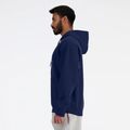 Herren New Balance Stacked Logo French Terry Hoodie navy 3