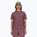 Shirt Herren New Balance Athletics Run licorice heather