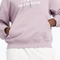 Frauen New Balance Französisch Terry Stacked Logo Hoodie icewine 5