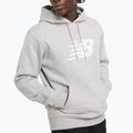 Herren New Balance Core Brushed Hoodie sportlich grau 4