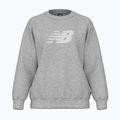 Damen Sweatshirt New Balance Sport Fleece Logo Crew sportlich grau