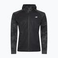 Herren New Balance Seasonal Premium Print Laufjacke schwarz