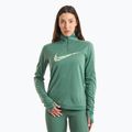 Damen Nike Swoosh Dri-FIT 1/4-Zip Mid Laufshirt bicoastal/vapor green