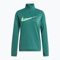 Damen Nike Swoosh Dri-FIT 1/4-Zip Mid Laufshirt bicoastal/vapor green