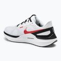Nike Structure 25 Herren Laufschuhe Weiß/Schwarz/Licht Moke Grau/Feuerrot 3